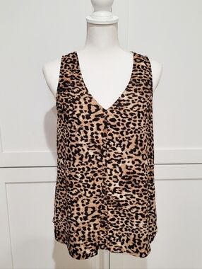 🐆 Daniel Rainn Animal Print Tank Top – Chic & Bold | Size Small